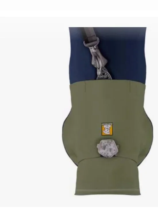 NWT Ruffwear Sun Shower Dog Raincoat, Dark Green Blue sz LARGE - Picture 4 of 4